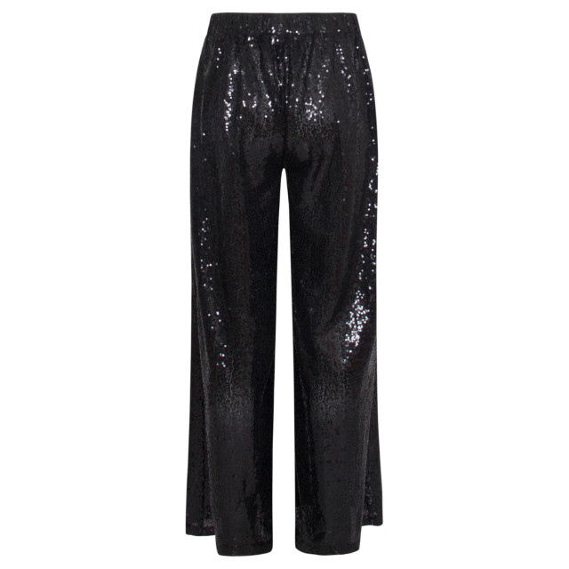 Smashed Lemon 23739-999 zwarte glitter broek voor dames 23739-999-L large