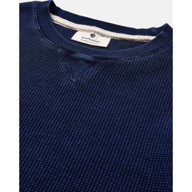 Anerkjendt Akruben indigo waffle sweat 901761 sky captain 901761 large