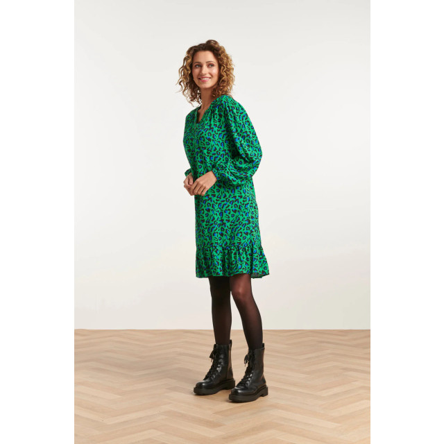 Smashed Lemon 23560 winter jurk losvallend jurk met levendige groen en 23560-530-999 large