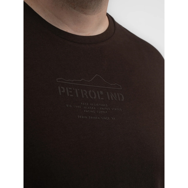 Petrol Industries Heren shirt- m-3040-tsr6030 7138 espresso Petrol M 3040 TSR6030 7138Espresso large