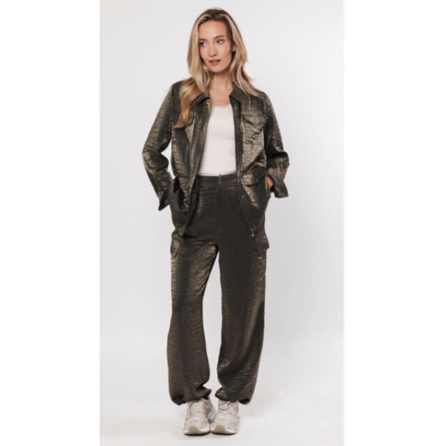 Poools Shiny jacket 433177- 433177-dark olive large