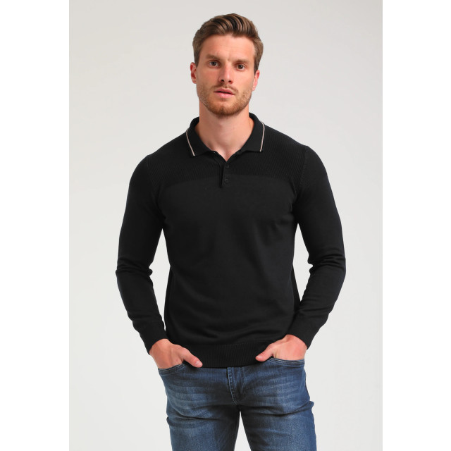 Gabbiano Heren polo 614770 201 black Gabbiano Polo 614770 201Black large