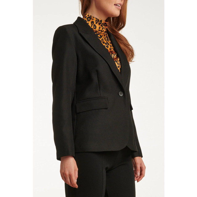 Smashed Lemon 23723-999 damesblazer in zwart van 100% polyester 23723-999-XL large