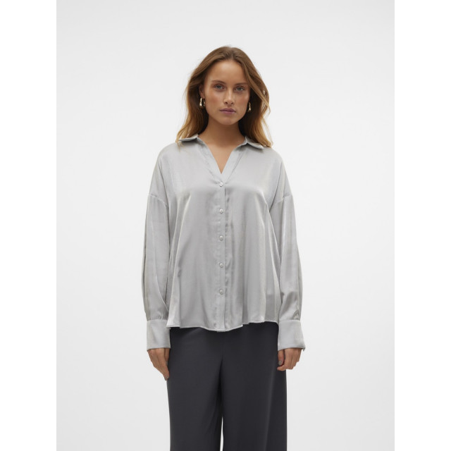 Vero Moda Vmqueeny ls shirt wvn ga zilverkleurig 4309.97.0004 large