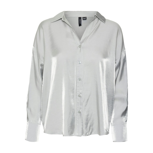 Vero Moda Vmqueeny ls shirt wvn ga zilverkleurig 4309.97.0004 large