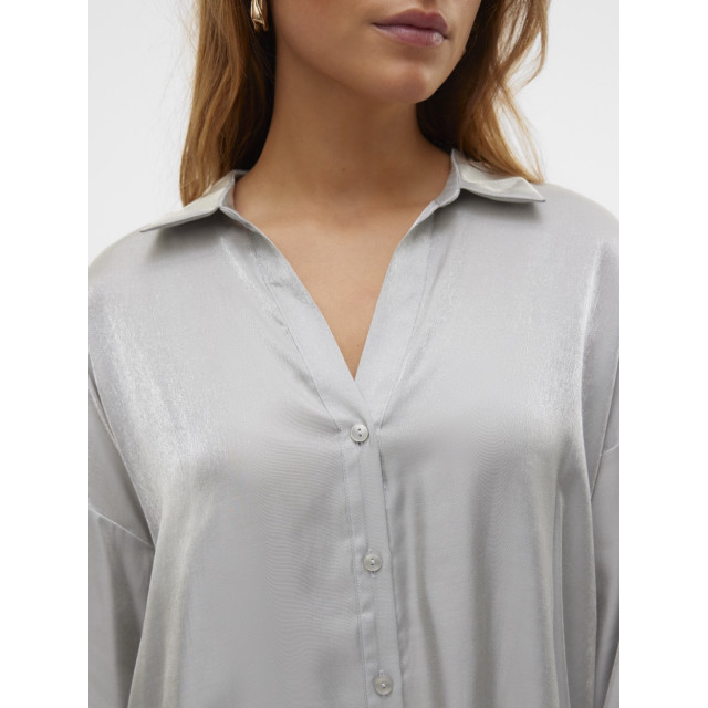 Vero Moda Vmqueeny ls shirt wvn ga zilverkleurig 4309.97.0004 large