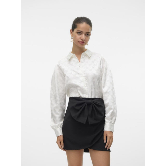 Vero Moda Vmviga jacquard ls shirt wvn ga off-white 4309.02.0162 large