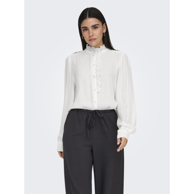 Jacqueline de Yong Jdyamy ls frill shirt ecru 4309.03.0160 large