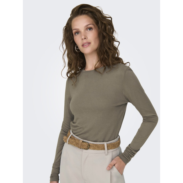 Jacqueline de Yong Jdysuma wool ls o neck top jrs noo taupe 4329.77.0006 large