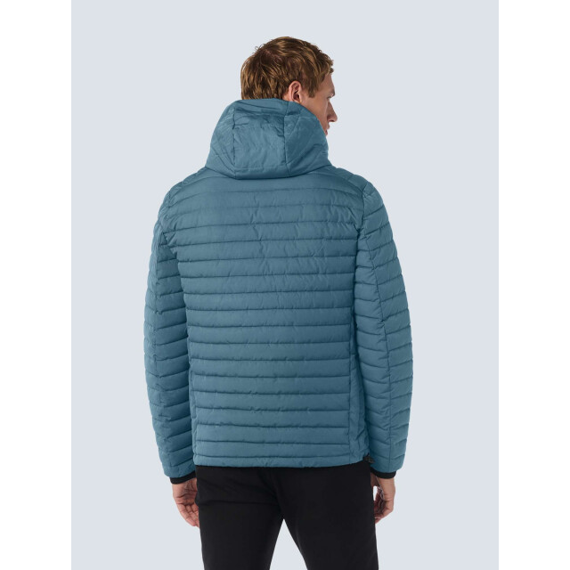 No Excess Jacket hooded short fit padded shadow blue 25630805-132 large