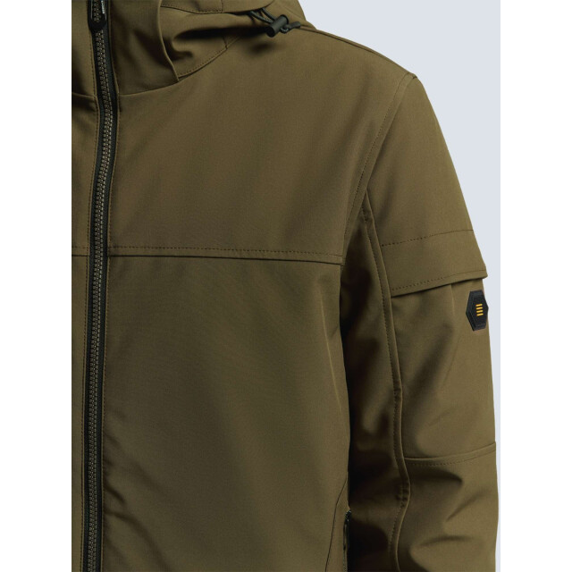 No Excess Jacket short fit hooded softshell s taupe 25630808-044 large