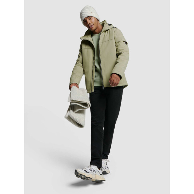 No Excess Jacket short fit hooded softshell s smoke 25630808-049 large