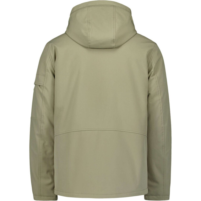 No Excess Jacket short fit hooded softshell s smoke 25630808-049 large