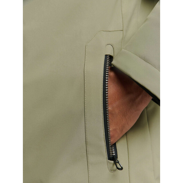 No Excess Jacket short fit hooded softshell s smoke 25630808-049 large
