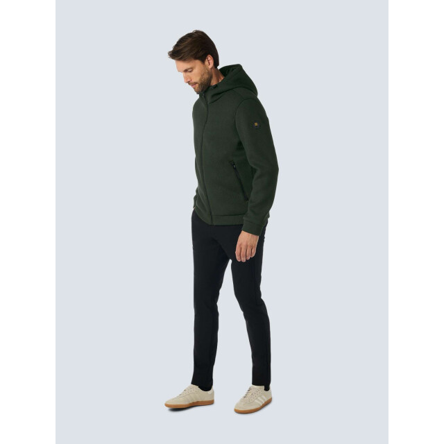No Excess Jacket hooded short fit knitted dark moss 25630806-186 large