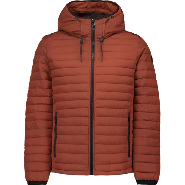 No Excess Jacket hooded short fit padded rusty 25630805-092 large