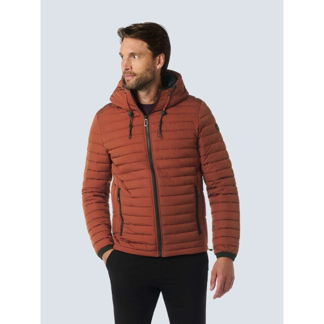 No Excess Jacket hooded short fit padded rusty 25630805-092 large