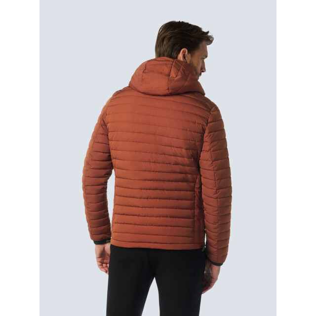 No Excess Jacket hooded short fit padded rusty 25630805-092 large