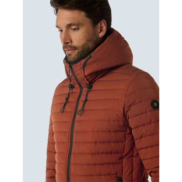 No Excess Jacket hooded short fit padded rusty 25630805-092 large