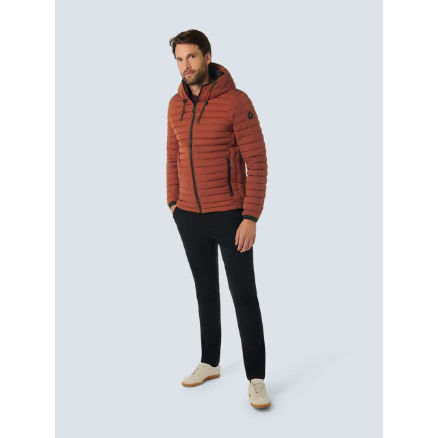No Excess Jacket hooded short fit padded rusty 25630805-092 large