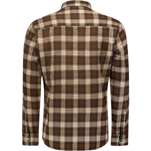 No Excess Shirt check brown 25430825-040 large