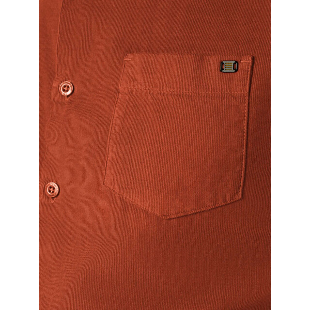 No Excess Shirt corduroy solid rusty 25410701-092 large