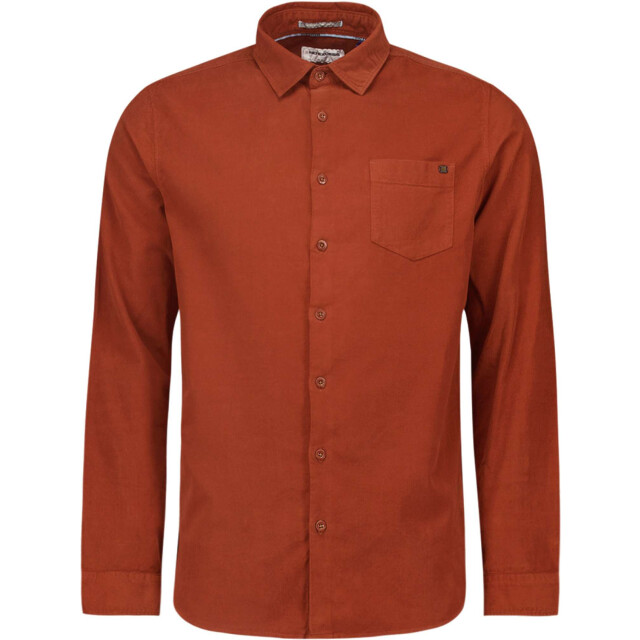 No Excess Shirt corduroy solid rusty 25410701-092 large
