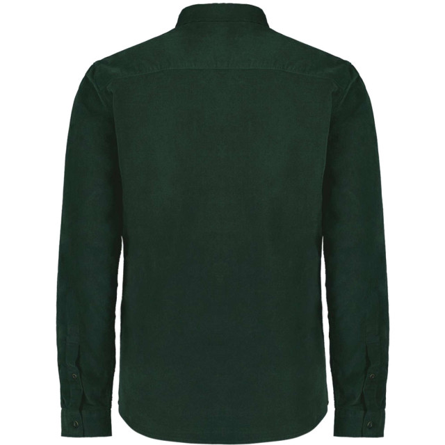 No Excess Shirt corduroy solid dark green 25410701-052 large