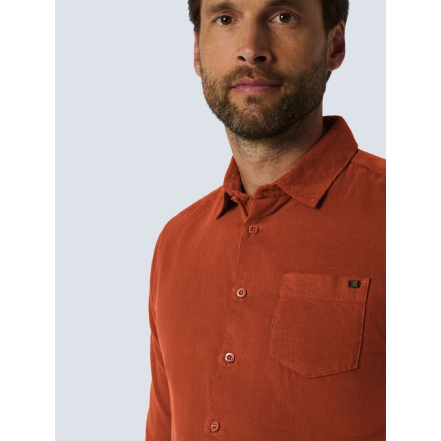 No Excess Shirt corduroy solid rusty 25410701-092 large