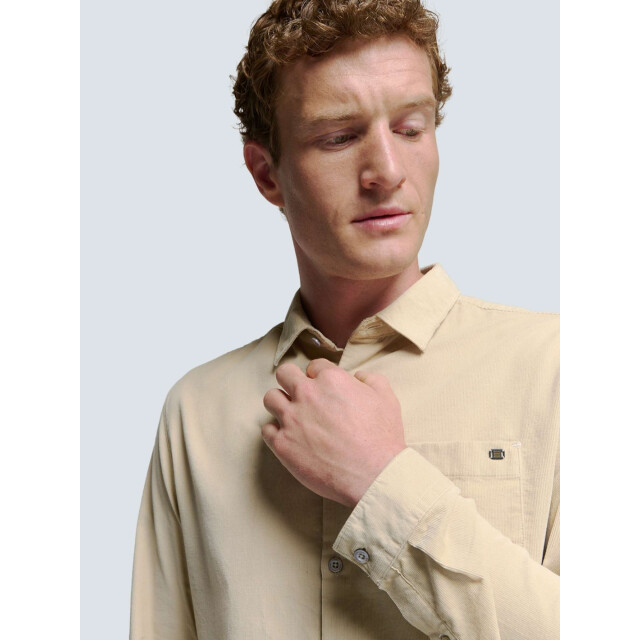 No Excess Shirt corduroy solid cement 25410701-122 large