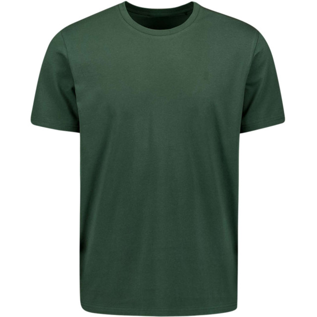 No Excess T-shirt crewneck solid basic dark green 25340701-052 large