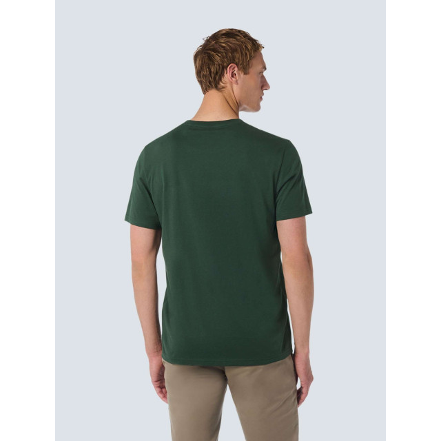 No Excess T-shirt crewneck solid basic dark green 25340701-052 large