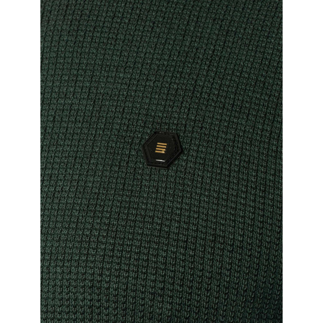 No Excess Pullover crewneck 2 coloured jacqua dark green 25230821SN-052 large