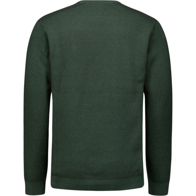 No Excess Pullover crewneck 2 coloured jacqua dark green 25230821SN-052 large