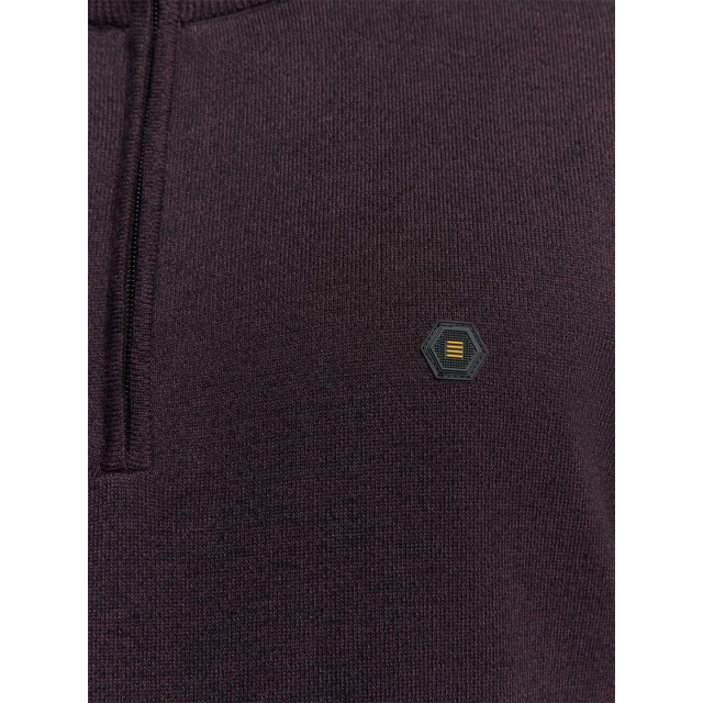 No Excess Pullover half zip 2 coloured melang aubergine 25210885SN-083 large