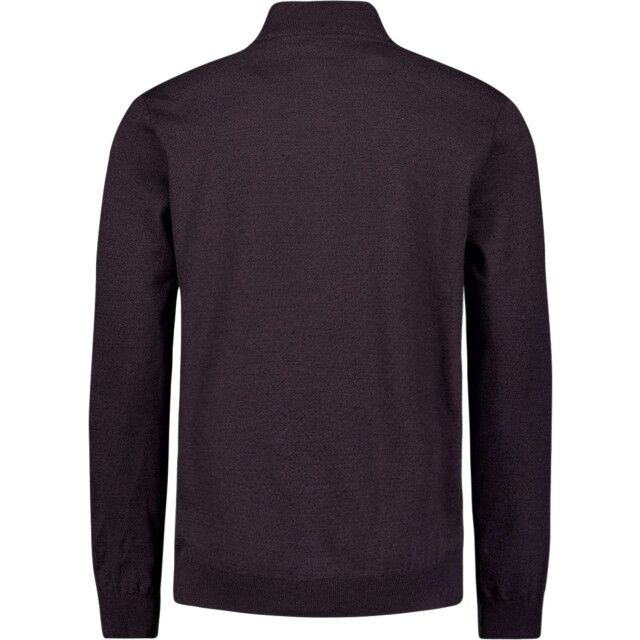 No Excess Pullover half zip 2 coloured melang aubergine 25210885SN-083 large