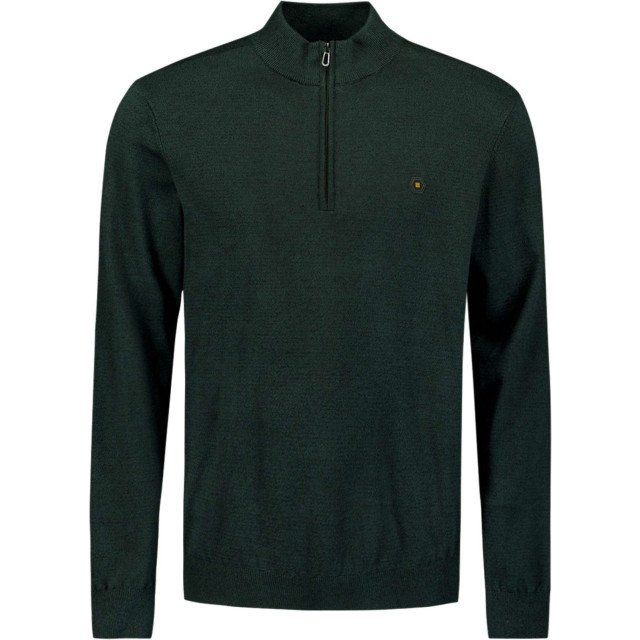 No Excess Pullover half zip 2 coloured melang dark green 25210885SN-052 large