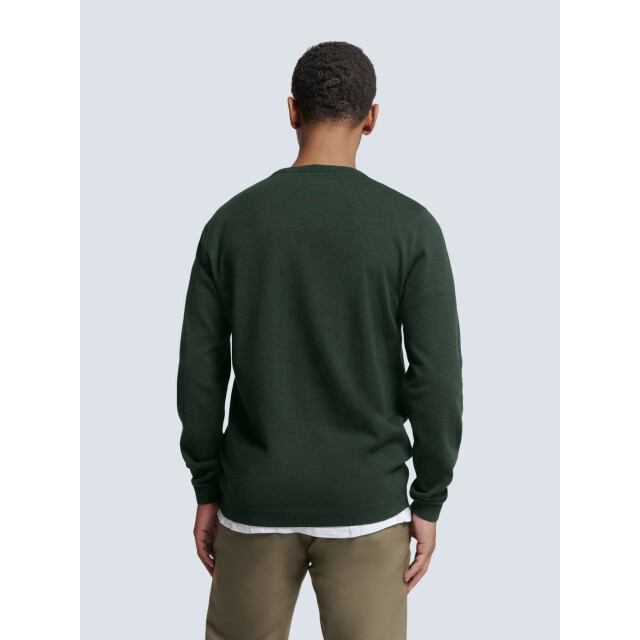 No Excess Pullover crewneck 2 coloured melang dark green 25210880SN-052 large