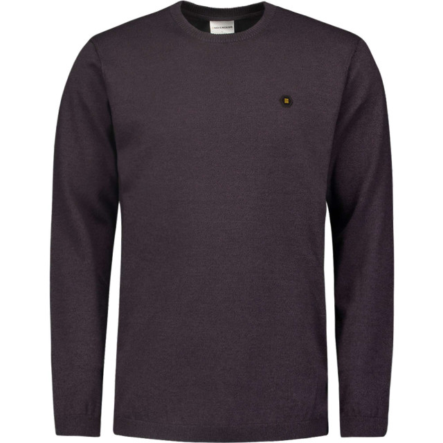 No Excess Pullover crewneck 2 coloured melang aubergine 25210880SN-083 large