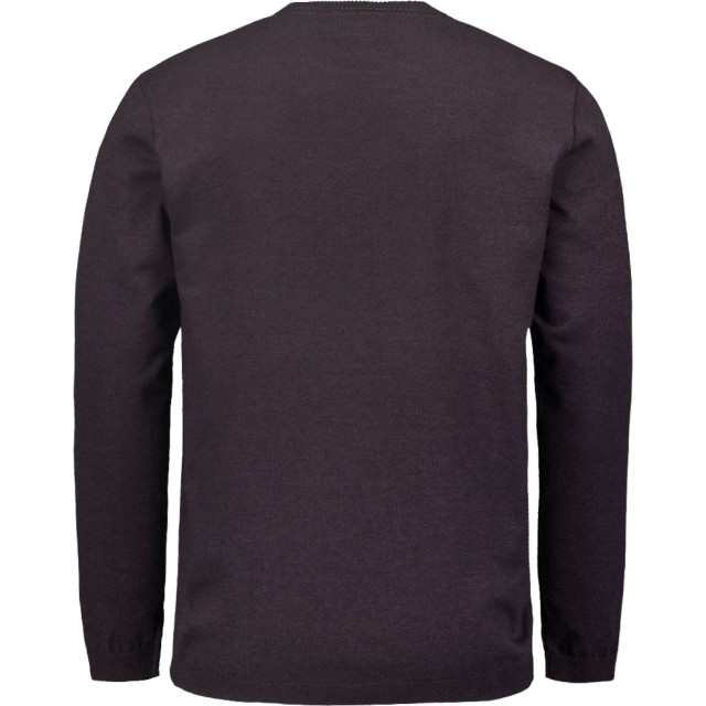 No Excess Pullover crewneck 2 coloured melang aubergine 25210880SN-083 large