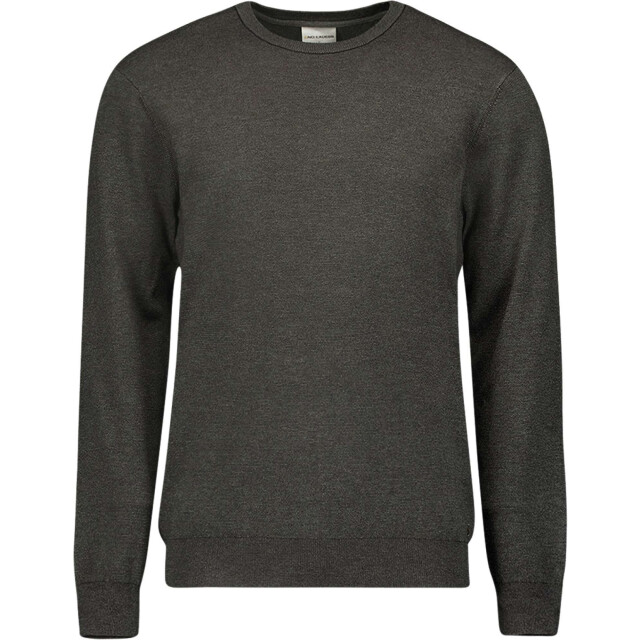 No Excess Pullover crewneck 2 coloured stripe grey melange 25210811-102 large