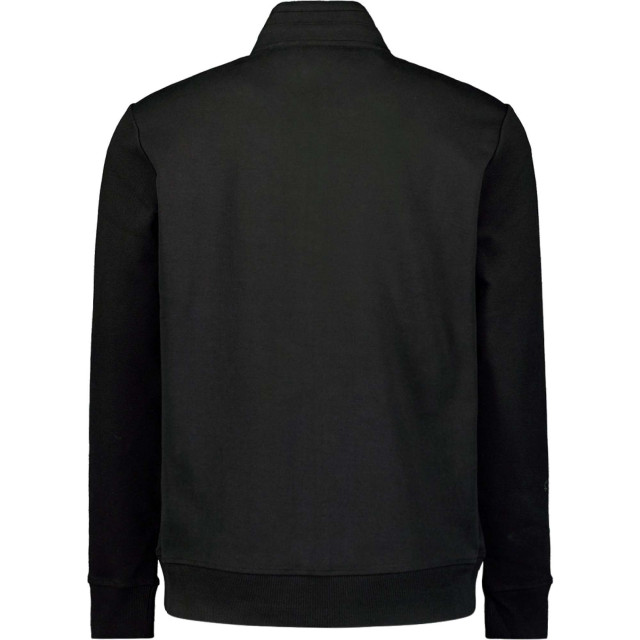 No Excess Sweater full zipper twill jacquard black 25100823SN-020 large