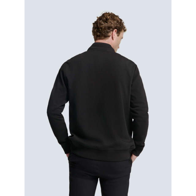 No Excess Sweater full zipper twill jacquard black 25100823SN-020 large