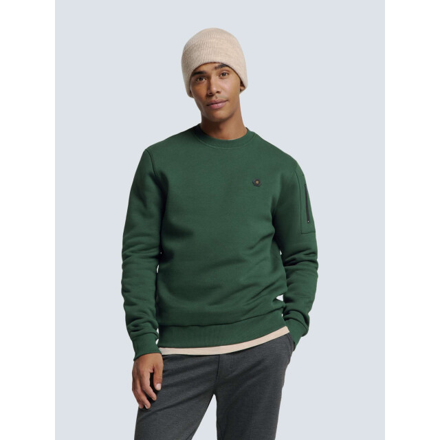 No Excess Sweater crewneck dark green 25130850-052 large