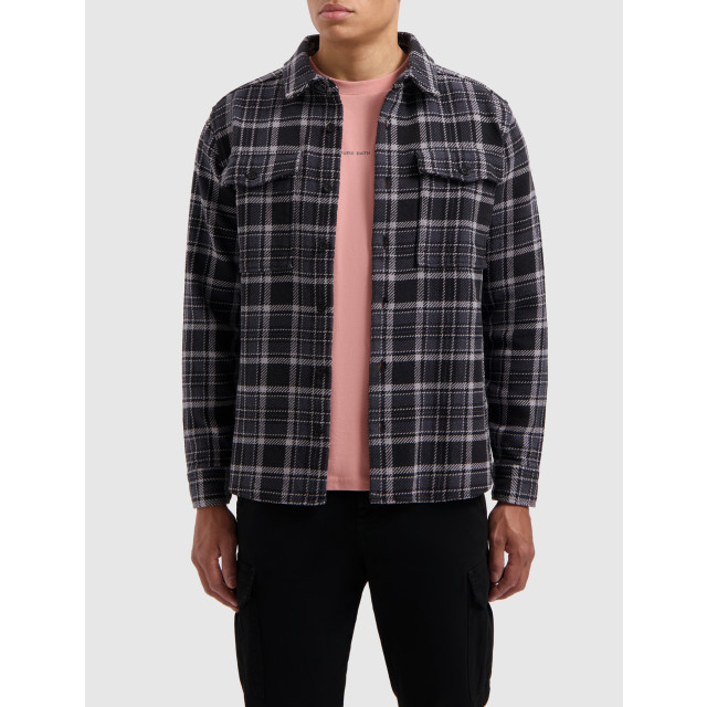 Pure Path Heavy twill checked shirt 24030201 large