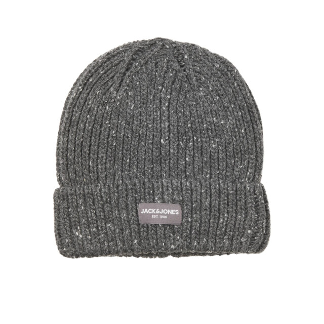 Jack & Jones Heren muts jaccliff beanie grey melange 12190549 large