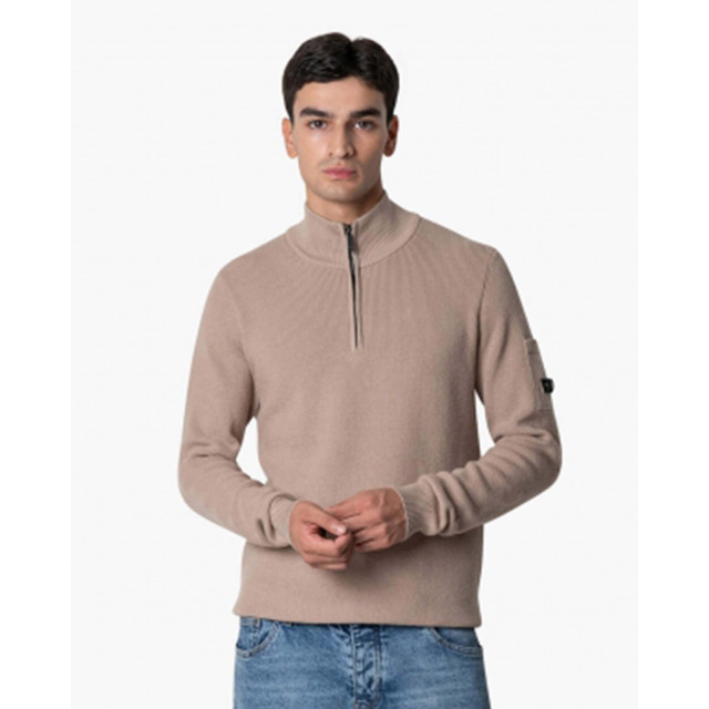 Quotrell D'azur knitted halfzip d-azur-knitted-halfzip-00058272-brown large