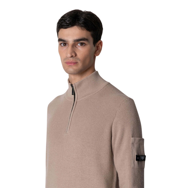 Quotrell D'azur knitted halfzip d-azur-knitted-halfzip-00058272-brown large