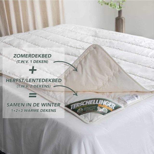 Terschellinger Wolweelde 100%zuiver wollen all-season dekbed 100x140cm 2959358 large