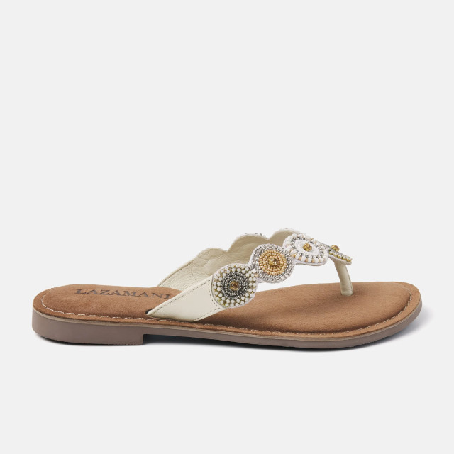 Lazamani 75.451 teenslippers dames 75.451 Off White large